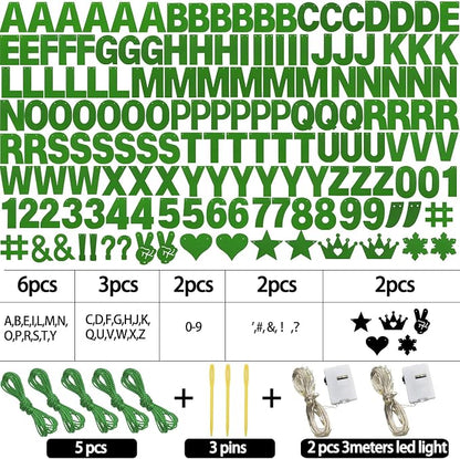 167Pcs DIY Glitter Customizable Banner Kit Custom Banner DIY Happy Birthday - Image 3