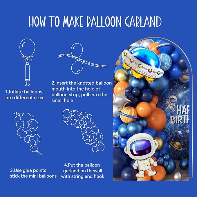 111pcs Outer Space Balloon Garland Arch Kit - Image 6