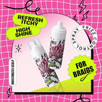 immetee Locks Braid Spray, Hair Frizz Control Spray for Braids, Locks, Twists and Cornrows, Refresh Itchy & Dry Scalp, Moisturizes High Shine for Dull Hair. 150ml/5. 28OZ