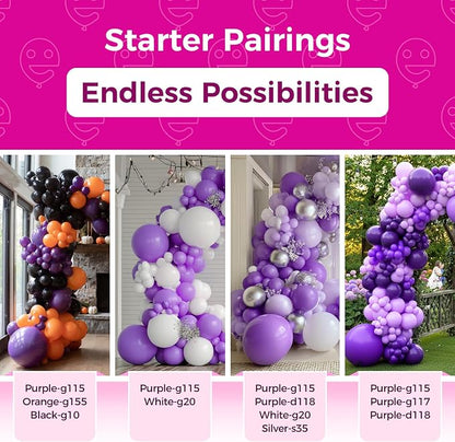 Bezente Purple Balloons Latex Party Balloons - Image 5