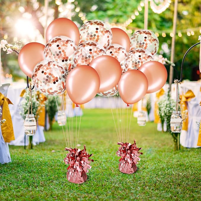 56 Pcs Balloon and Balloon Weights, 50 Pieces Balloons Decorative Birthday - Image 5
