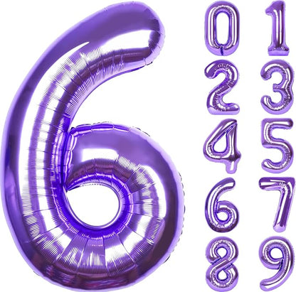 Number Balloons for Birthday Decorations by United-UnicornsParty