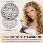 Large Diffuser Attachment for Shark SpeedStyle Hair Dryer, Upgraded Bigger Diffuser for Shark Speed Style Pro/Pro Flex, Dryer Faster and Define Curls Hair