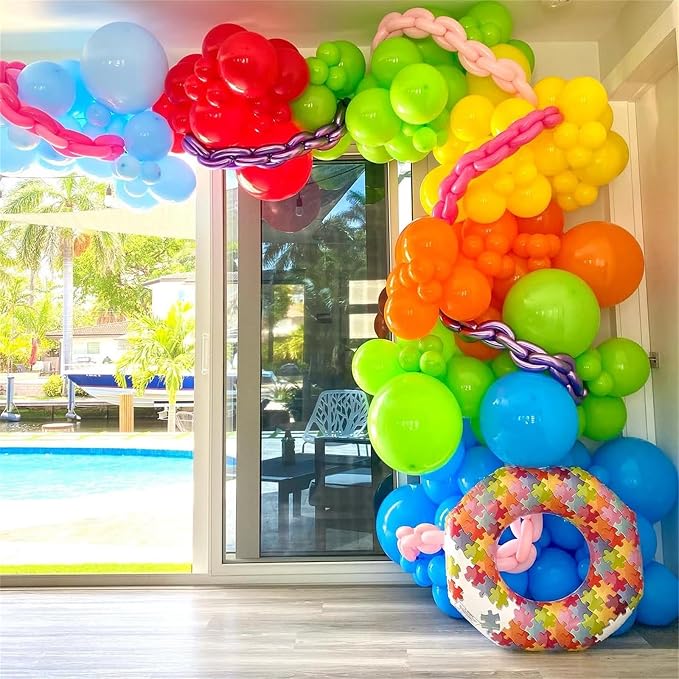 Neon Balloons Arch Garland Kit - Image 7