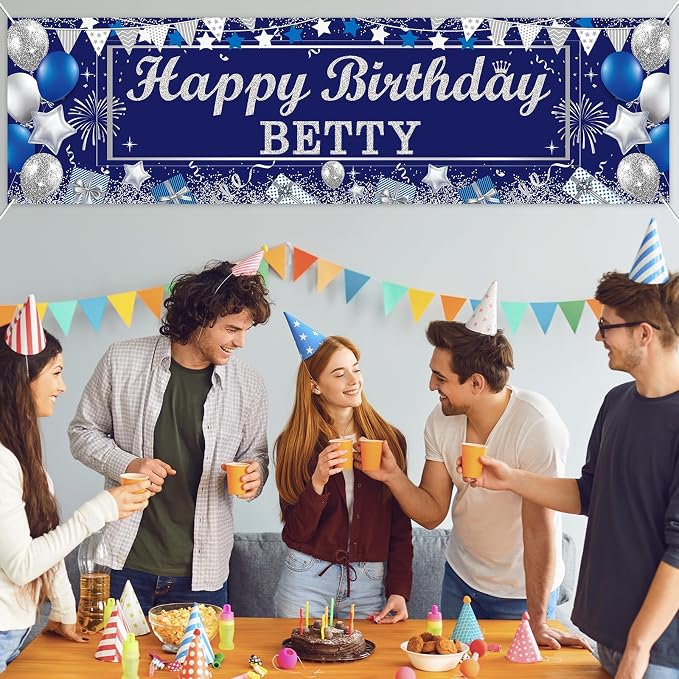 Lonfliness Personalized Birthday Banner Happy Birthday Party Decor Custom DIY - Image 5