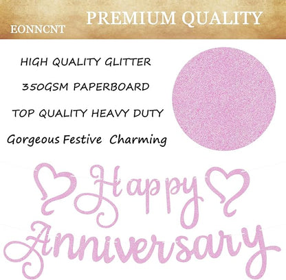 Pre-Strung Happy Anniversary Banner - Image 7