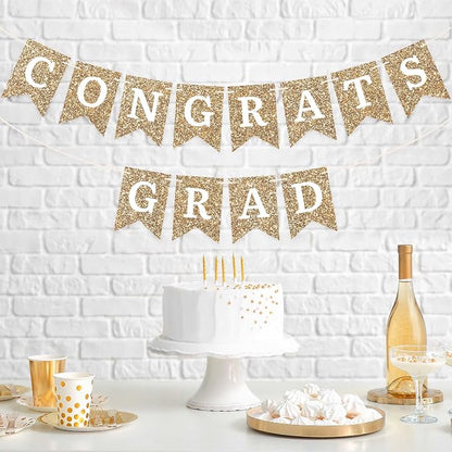 Pre-Strung Congrats Grad Banner - Image 2