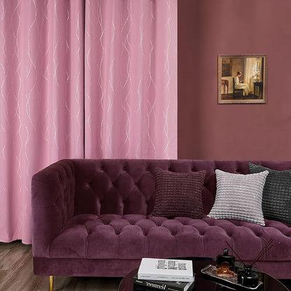 Deconovo Living Room Curtains 72 Inches Long, Thermal Insulated, Room Darkening - Image 3