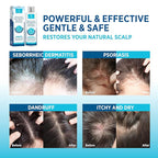 Seborrheic Dermatitis & Psoriasis Cream, Shampoo and Conditioner Set - Scalp Therapy System for Folliculitis, Psoriasis, Dandruff, Dry Scalp - Scalp Treatment to Relieve Itching, Flaking, Irritation