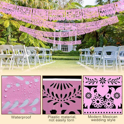 TaoBary 6 Pcs Papel Picado Mexican Wedding Cielito Lindo Party Decor 118 Feet - Image 3