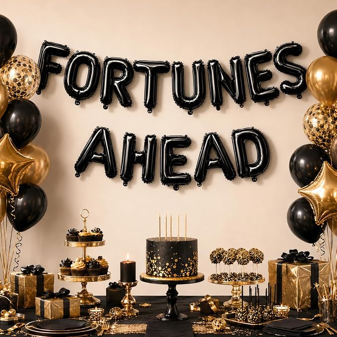 52 Pcs Black Letter Balloons 16 Inch Mylar Foil Alphabet Letters 2 Sets A- Z - Image 4