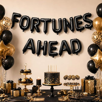 52 Pcs Black Letter Balloons 16 Inch Mylar Foil Alphabet Letters 2 Sets A- Z - Image 4