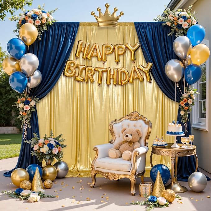20x10FT Gold Sequin Backdrop Curtain - Image 7