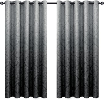 DWCN Ombre Blackout Curtains for Bedroom - Image 9