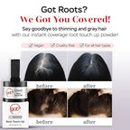 Got? Roots - Pigment Infused Root Touch Up Kit for Light Brown Hair - Temporary Thinning & Gray Cover Up, Brow Filler & Hairline Powder - 0.14 OZ Tub