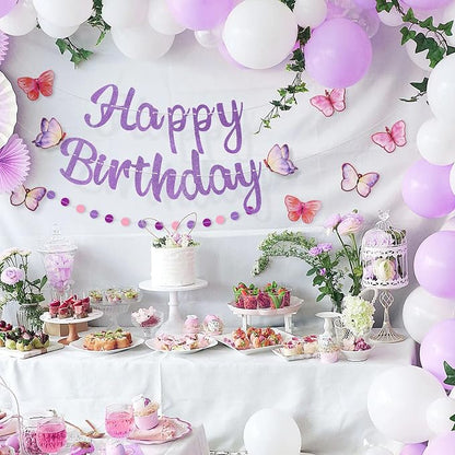 Pre-Strung Happy Birthday Banner, NO DIY Party Decorations | Birthday Party - Image 6