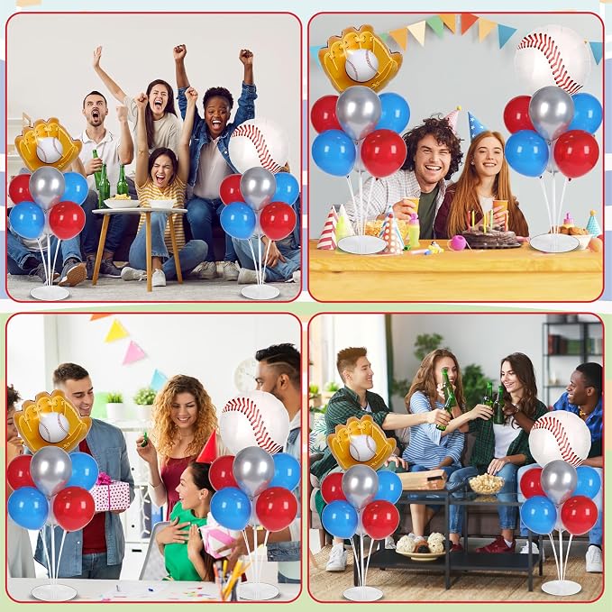 Baseball party Balloons Stand Kit 2 Sets - Image 7