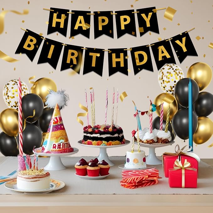 Gold 18th birthday decorations for boys Men - Image 6