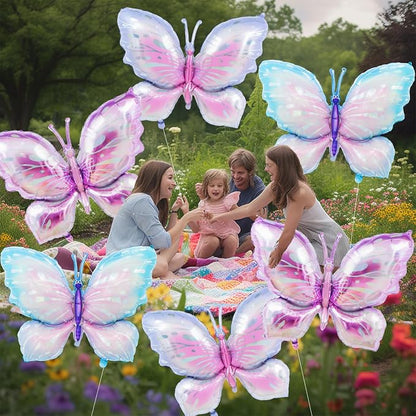 6 Pieces 39 Inches Butterfly Balloons - Image 5