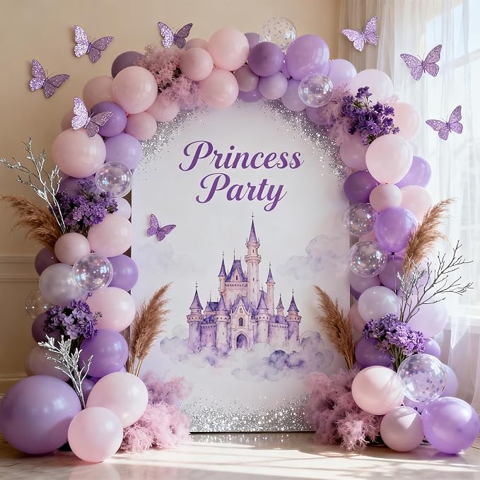 Patimate Light Purple Balloons 100pcs 12 Inch Pastel Purple Latex Balloons | - Image 2