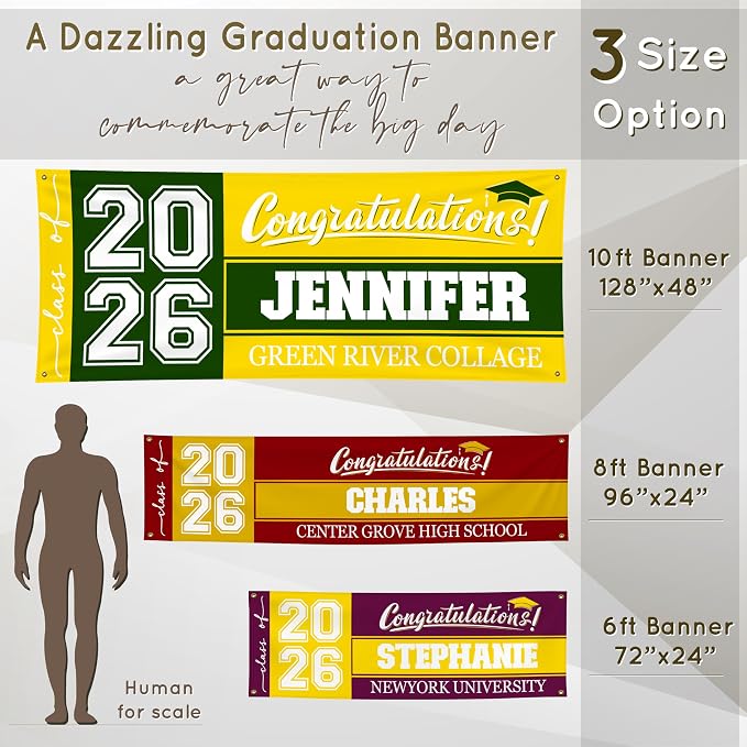 Graduation Banner 2026 Personalized - Image 5