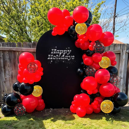 Red Black Cheetah Balloons - Image 4
