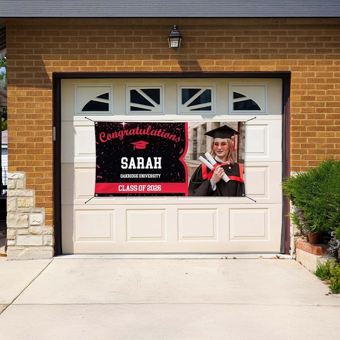 Graduation Banner, Personalized Image And Text - Image 8