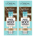 L’Oréal Paris Magic Root Permanent Hair Color, 10 Minute Hair Dye Kit to Rescue Roots with 100% Gray Hair Coverage, 6 Light Brown, 2 Pack (Packaging May Vary)