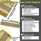 PROHEAR HC01 Headset Cover Tactical Advanced Earmuffs Modular Cover Fit for 3M WorkTunes Peltor Howard Leight Impact Walkers Razor - Desert