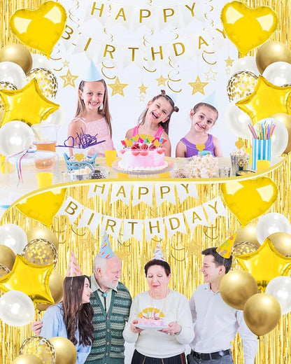 Golden Happy Birthday Party Decorations - Image 3