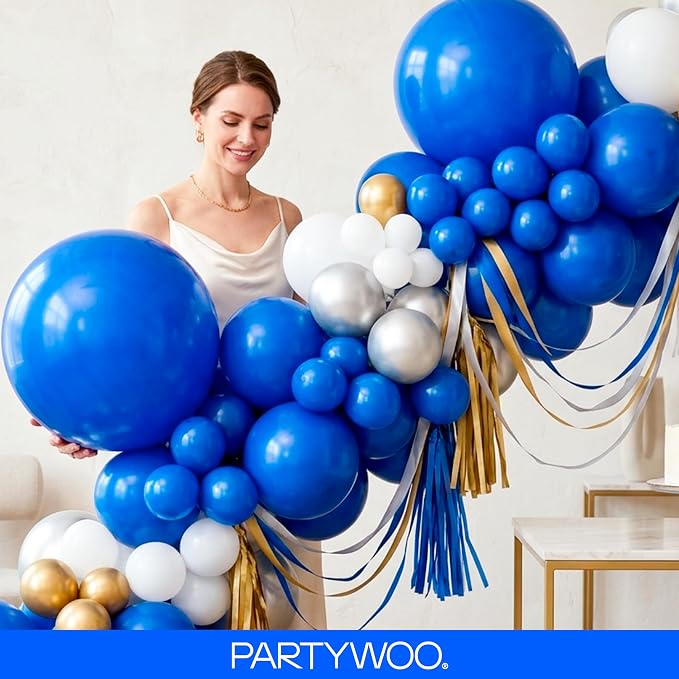 PartyWoo Dark Blue Balloons, Party Decorations, Wedding Decorations - Image 9