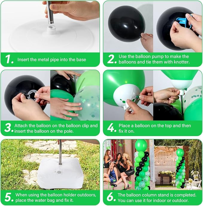 2 Sets Adjustable Balloon Column Stand Kit - Image 5
