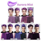 Temporary Hair Color Wax for Men - SUPIYA Washable Hair Wax Color, All-Day Hold Disposable Hair Wax for Party, Cosplay & Daily (Orchid Color #73)