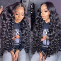 250% Density HD Lace Front Wigs Human Hair Loose Wave 100% Real Human Hair 15A Full 13x4 Large Lace Space Loose Deep Wave Wig Pre Plucked, No Synthetic Blend No Tangle No Shedding Triple Lifespan 3X