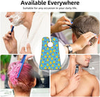 Ultimate Shaving Bib, Beard Trimming Apron with Hair Catcher, Pink Heart Polka Dots Blue Yellow Rubber Ducks