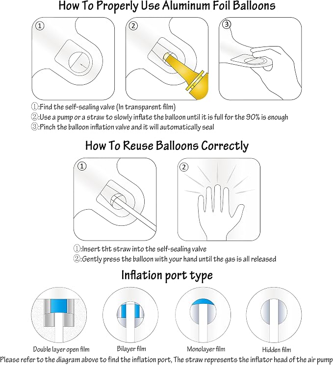 40 In Cream white Number Balloons Helium Foil Mylar Balloon Digital 11 | - Image 3