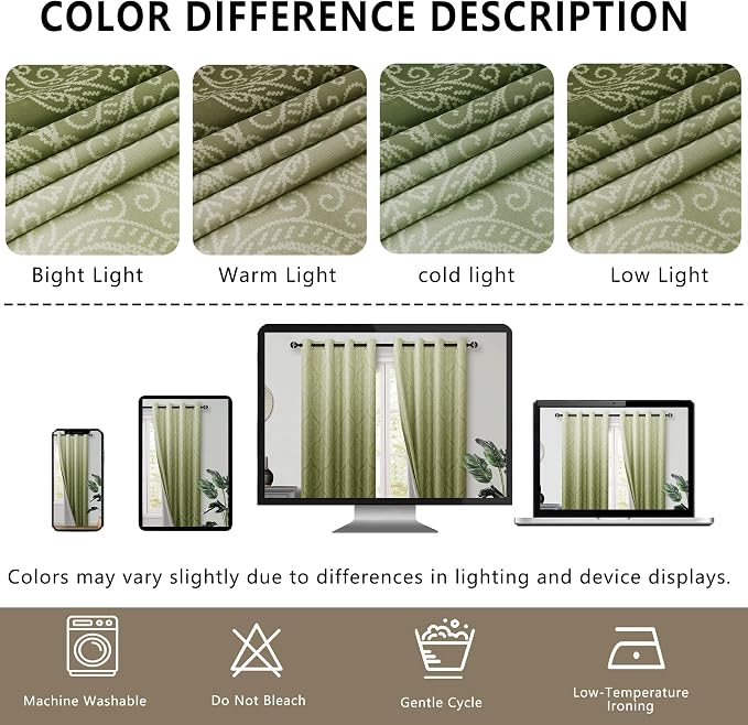 DWCN 100% Blackout Curtains for Bedroom - Image 10