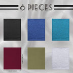 6 Pieces Unisex Dreadlocks Accessories - Spandex Tube Caps, Elastic Long Hair Wraps, Headbands for Men and Women, 6 Retro Colors