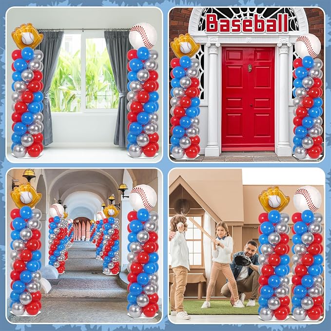 2 Sets Baseball Balloon Column Stand Kit - Image 7