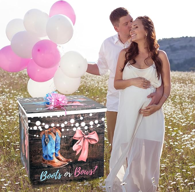 AmazingSpark 28in Giant Gender Reveal Gift Box - Image 6
