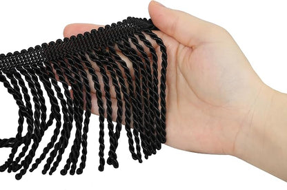 5 Yard Curtain Bullion Fringe Trim-Rayon Tassel Embellishments | 4 Inch Wide - Image 2