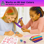 Hair Chalk for Girls Washable Hair Dye - Easter Basket Essential for Kids 8-10 6-8, Valentines Gift for Girls 6 7 8 9 10 11 12 Years Old, Temporary Hair Color for Kids Tweens Teens Birthday Party Gift