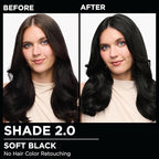 Garnier Hair Color Olia Ammonia-Free Brilliant Color Oil-Rich Permanent Hair Dye, 2.0 Soft Black, 2 Count (Packaging May Vary)