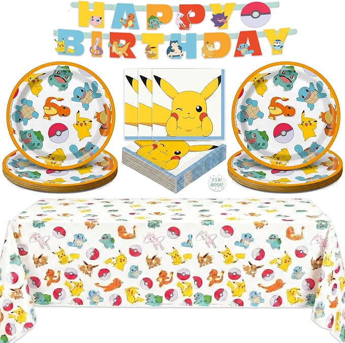 Pokemon Birthday Decorations Party Supplies by Unique
