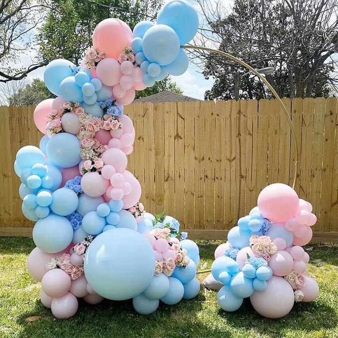 Macaron Pink and Blue Balloons - Image 3