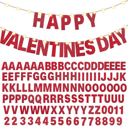 TaoBary 112 Pcs DIY Letter Kit Glitter Customizable Banner Letters Include 107 - Image 8