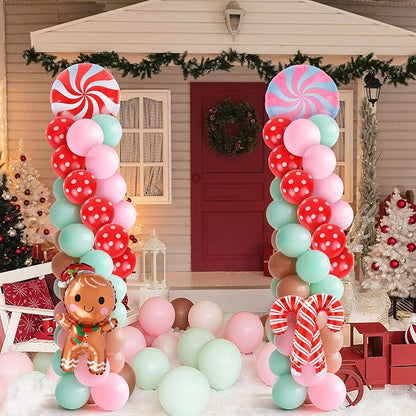 2 Sets Christmas Gingerbread Balloon Stand - Image 8