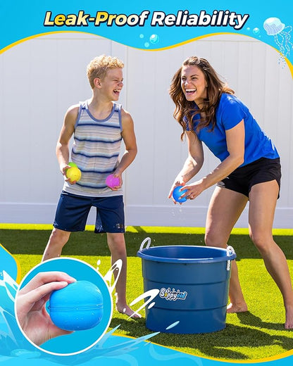 SOPPYCID Water Balloons Reusable Splash Ball, Latex-free Water Bomb Pool Toys - Image 6