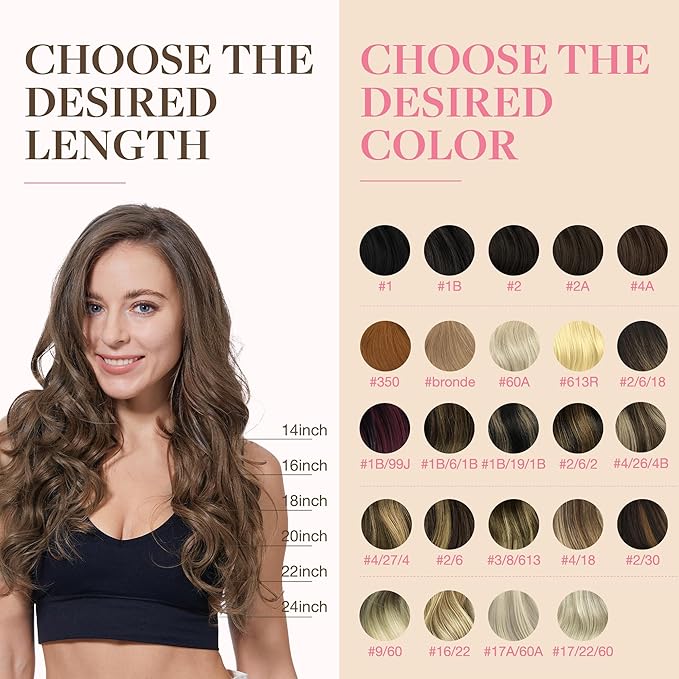 GOO GOO Tape in Hair Extensions Human Hair, 5 Light Ash Brown, 18inch 50g 20pcs, Skin Weft Seamless Invisible, Silky Straight with Thick Ends, Remy Human Hair