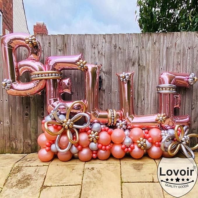 Lovoir 40 Inch Large Rose Gold Letter Z Balloons Big Size Jumbo Mylar Foil - Image 4